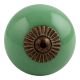Solid Pea Green Antique Fitting Ceramic Dresser Knob